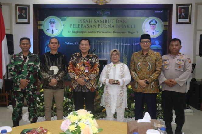 
					Pj. Bupati Bogor Sambut Kepala Kantor Pertanahan Baru, Budi Kristiyana