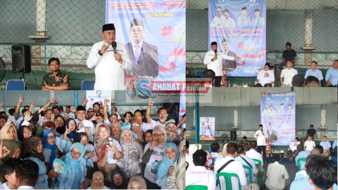 
					Pasangan Calon Bupati Bogor Rudy Susmanto-Jaro Ade Unggul 75 Persen di Survei LSI