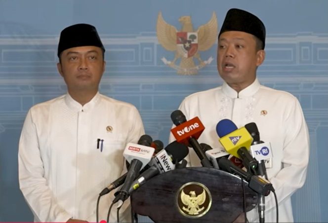 
					Menteri ATR/BPN Nusron Wahid Menjelaskan Hasil Pertemuan Presiden RI dengan Para Tokoh Ormas Islam