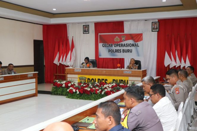 
					Polres Buru Gelar Kegiatan Operasional Triwulan I 2026 Sinergikan Strategi Kamtibmas